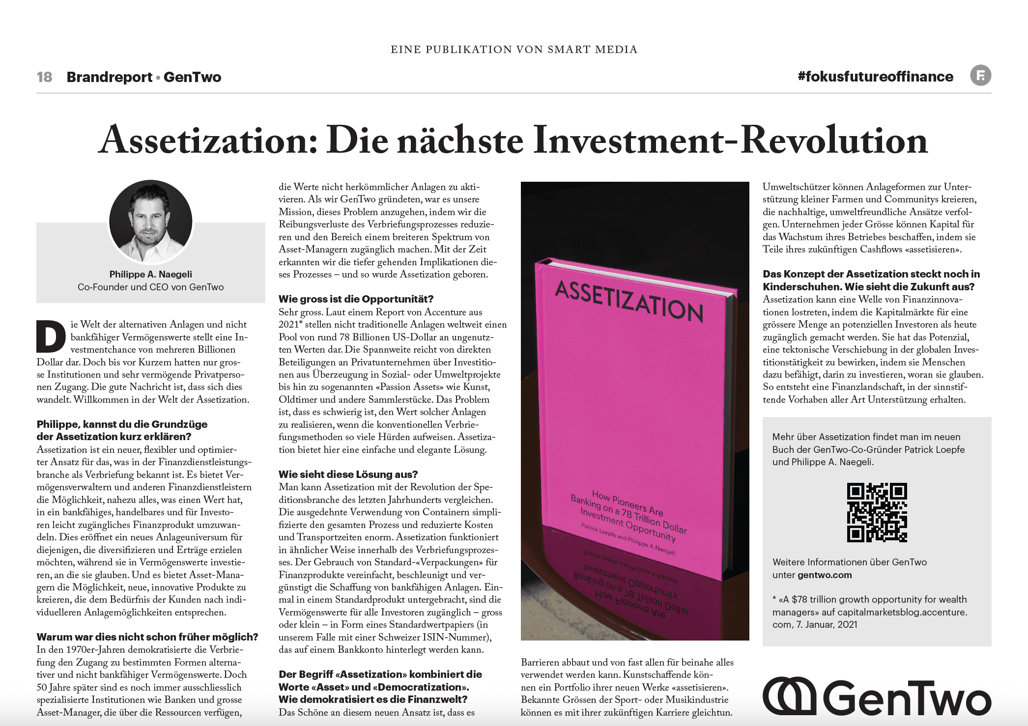 Assetization: The Next Investment Revolution, insert in Tages-Anzeiger 03.04.2024